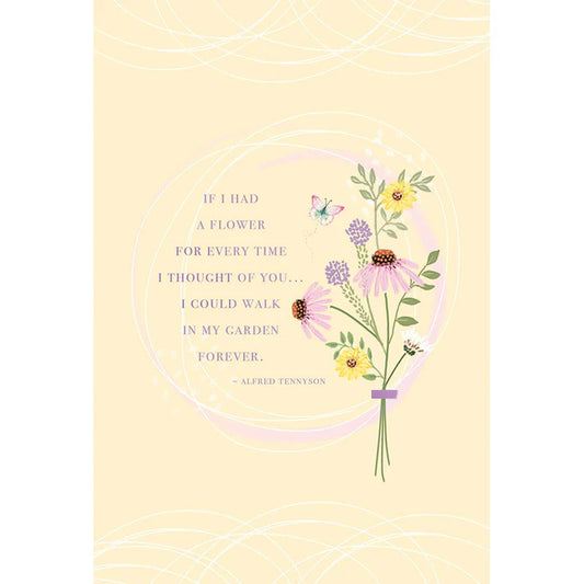 In My Garden Thinking Of You Card