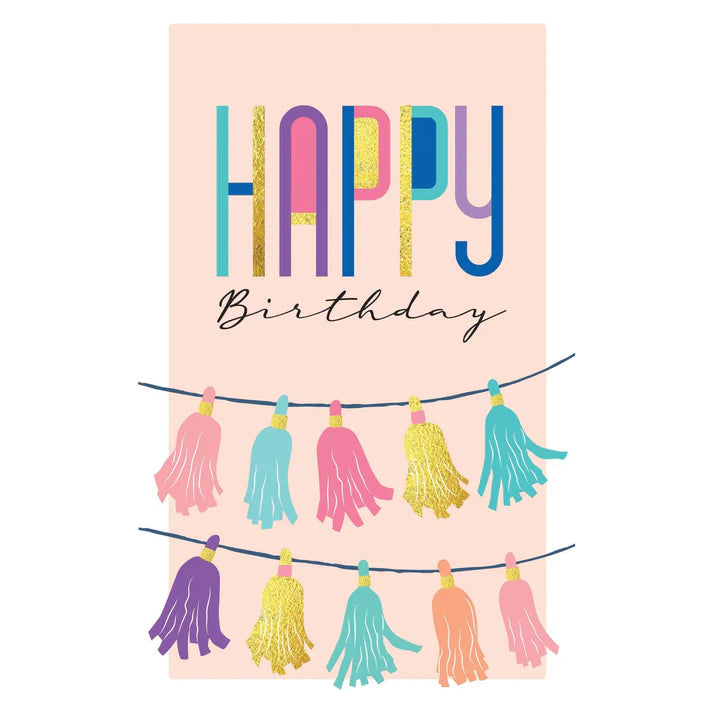 Birthday Card - Birthday Tassels