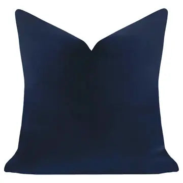 Solid Velvet Pillow - 22x22 - Cobalt Blue