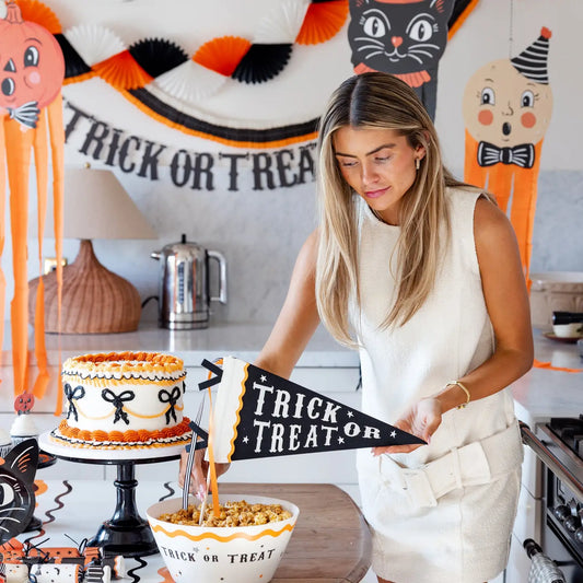 Trick or Treat Felt Pennant