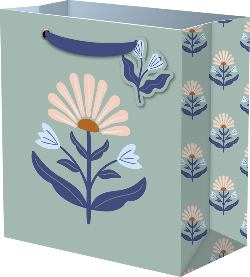 Small Gift Bag - Folk Floral