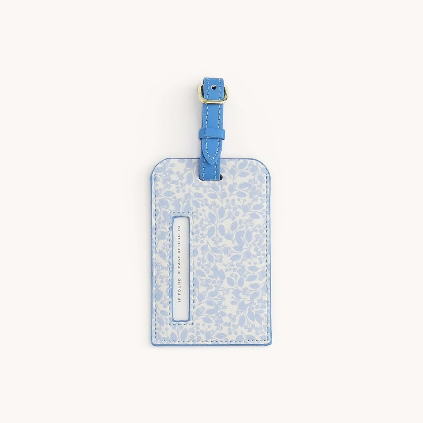 Leatherette Luggage Tag - Misty Meadow