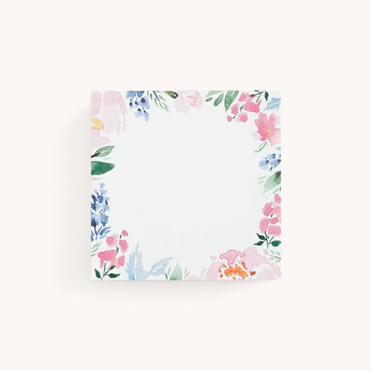 Square Notepad - Cottage Floral