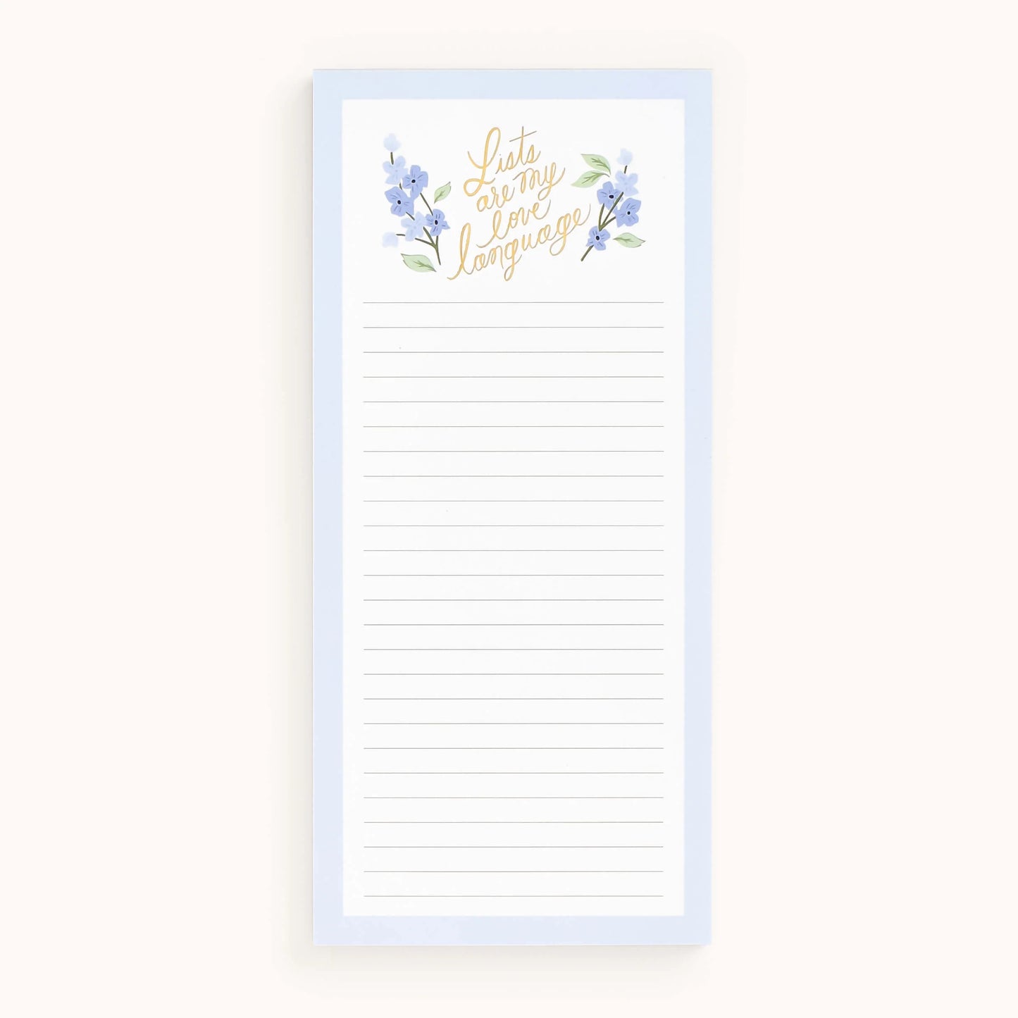 Tall Notepad - Lists Are My Love Language