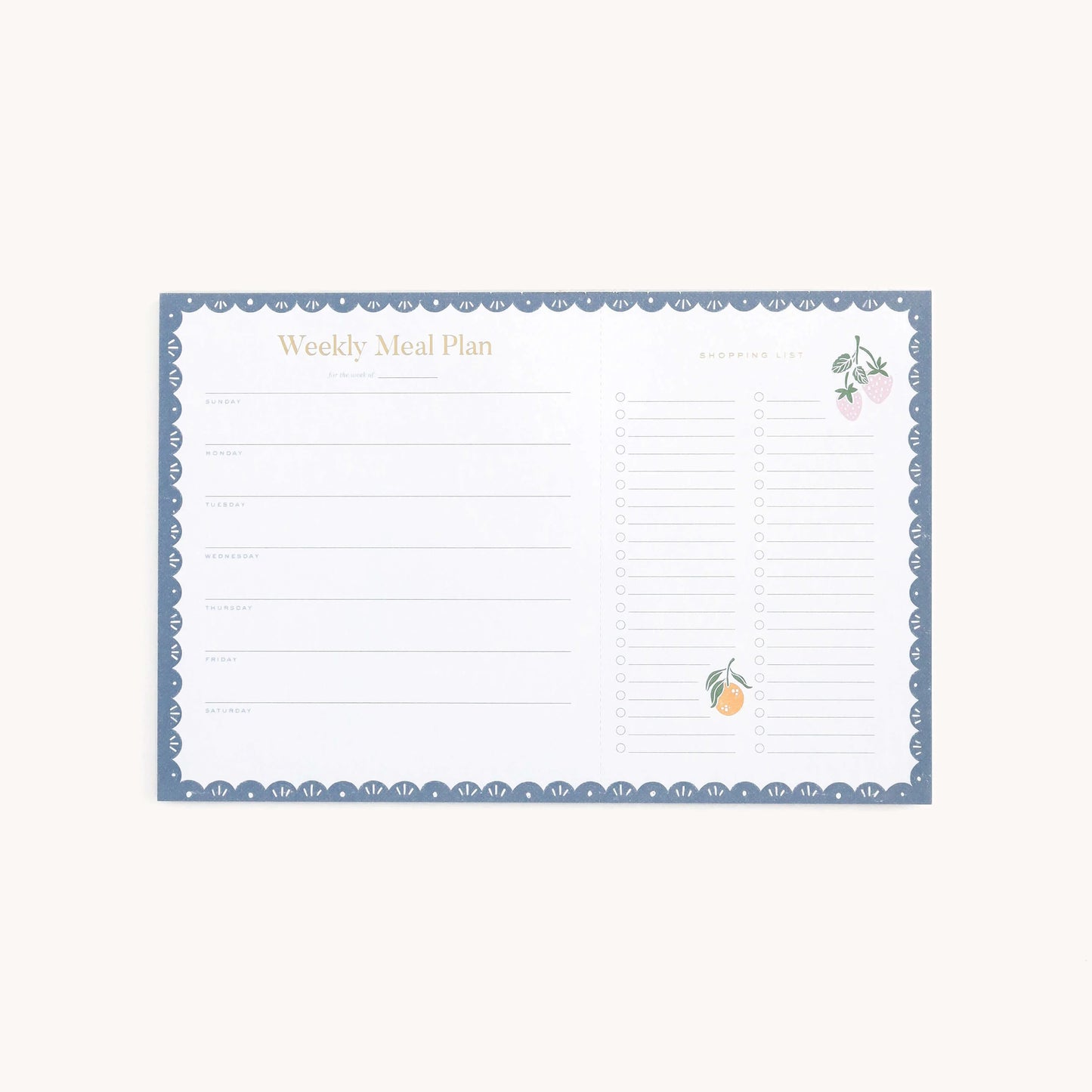Meal Planning Notepad