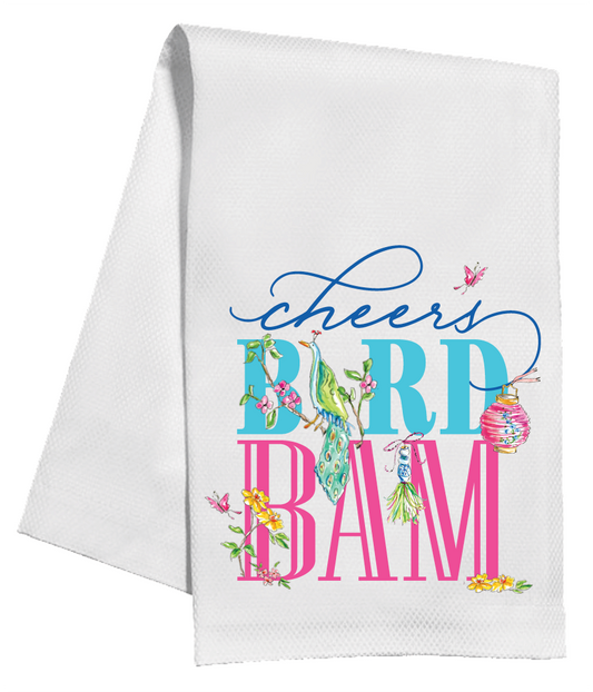 Kitchen Towel - Cheers Bird  Bam Mahjong