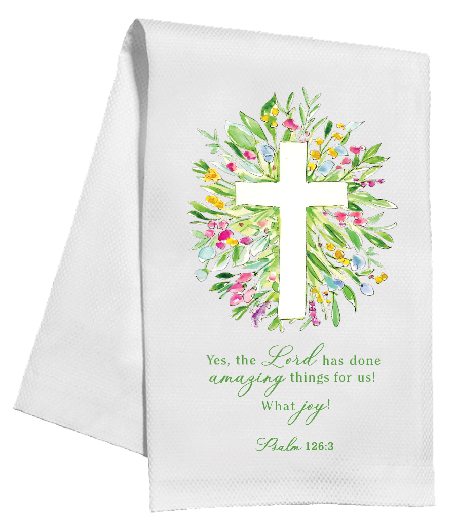 Kitchen Towel - Cross in Spring