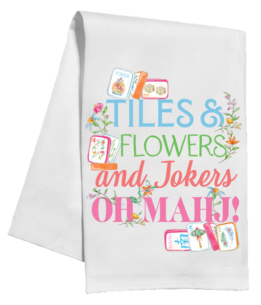 Kitchen Towel - Tiles & Flowers and Jokers