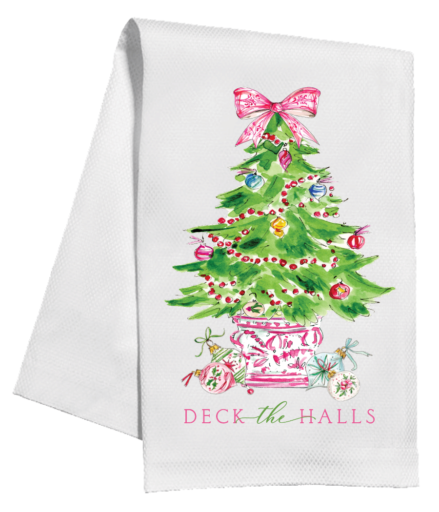 Kitchen Towel - Deck the Halls Christmas Tree