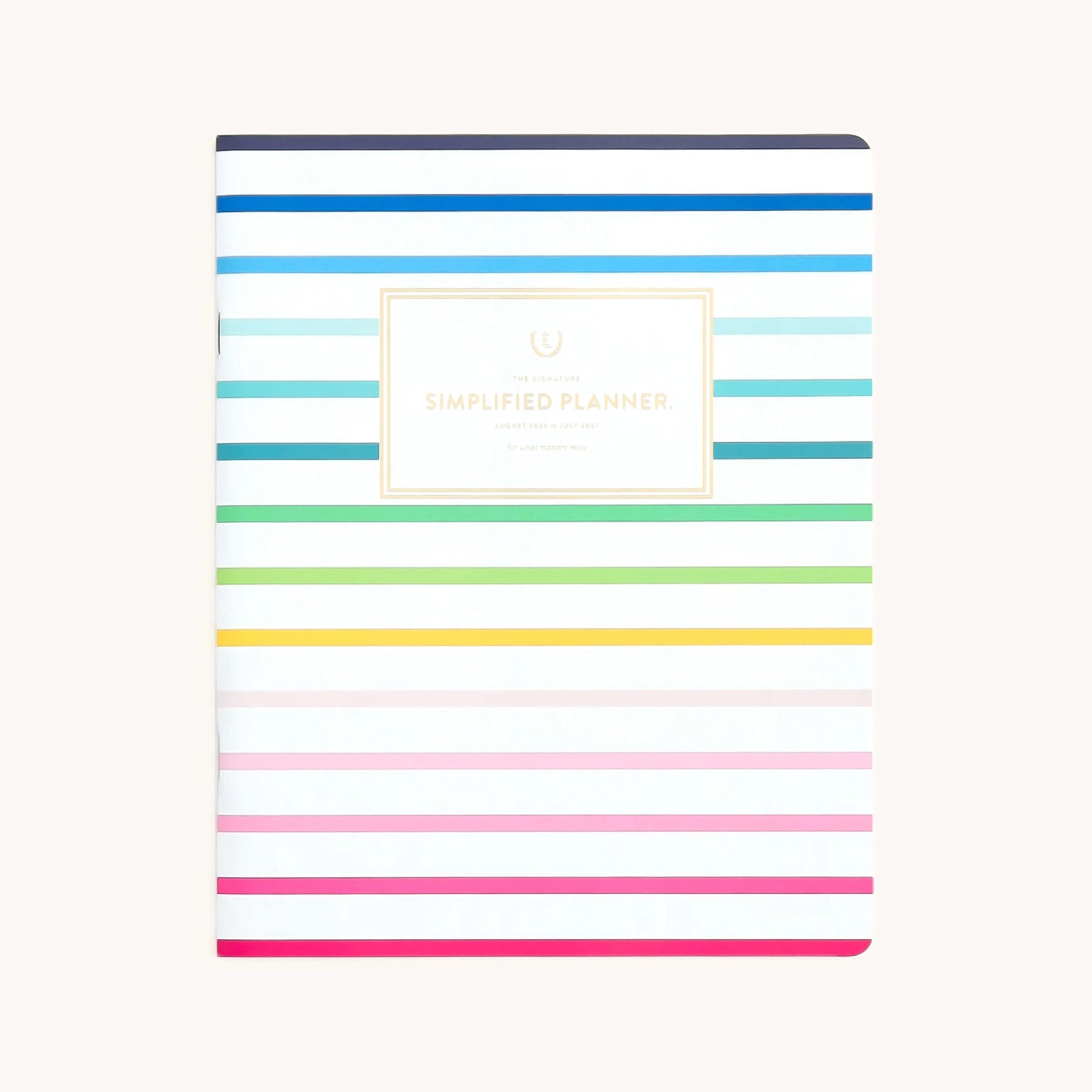 2026-2027 Monthly Planner - Happy Stripe