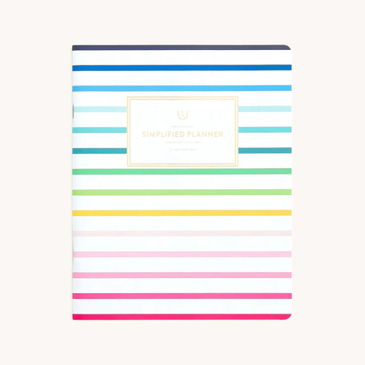2026-2027 Monthly Planner - Happy Stripe