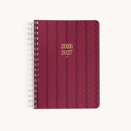 2026-2027 Small Softcover Weekly - Raspberry Ribbon