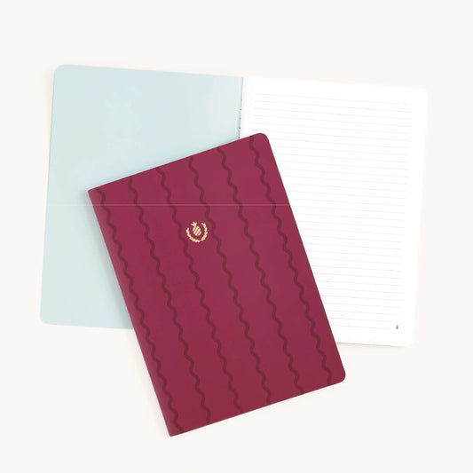 Mid-Size Notebook - Raspberry Ribbon