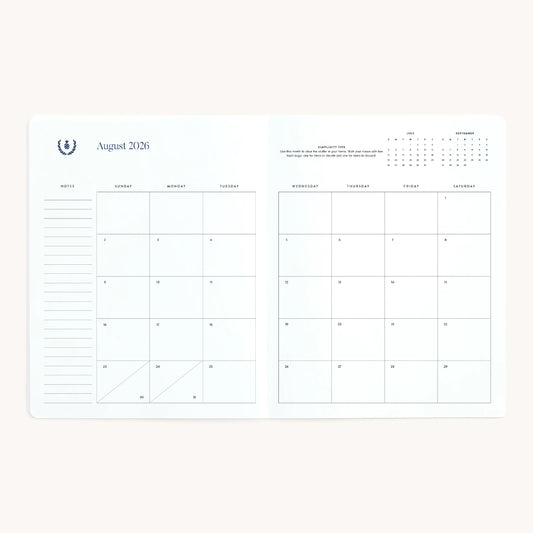 2026-2027 Monthly Planner - Happy Stripe