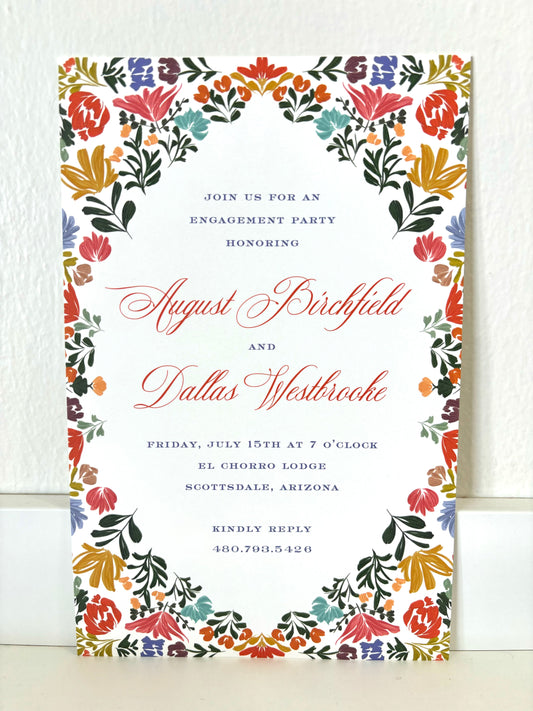 Temps de Flors Invitation - 10 CT