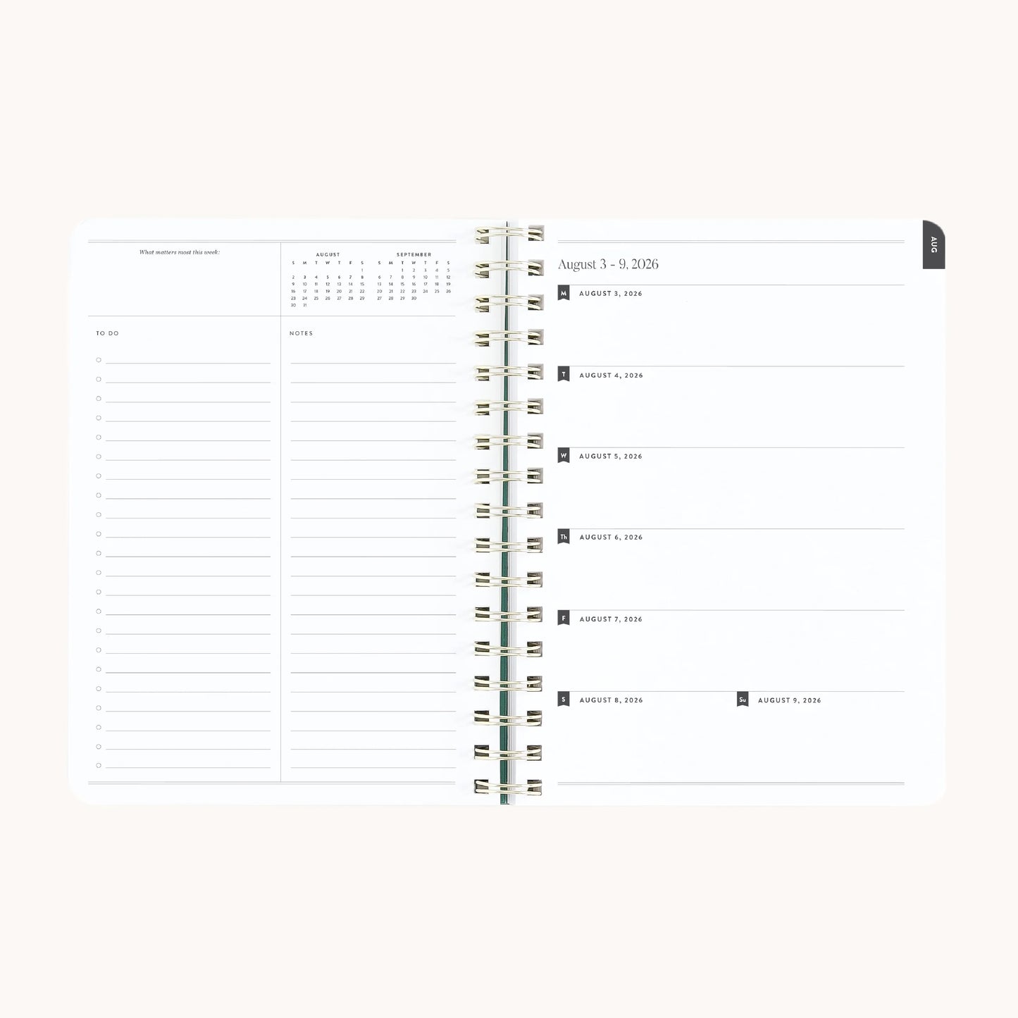 2026-2027 Small Softcover Weekly - Blush Botanical