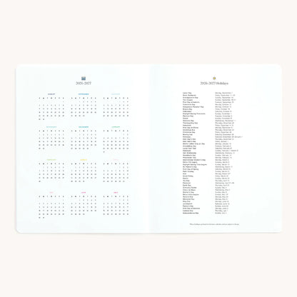 2026-2027 Monthly Planner - Happy Stripe