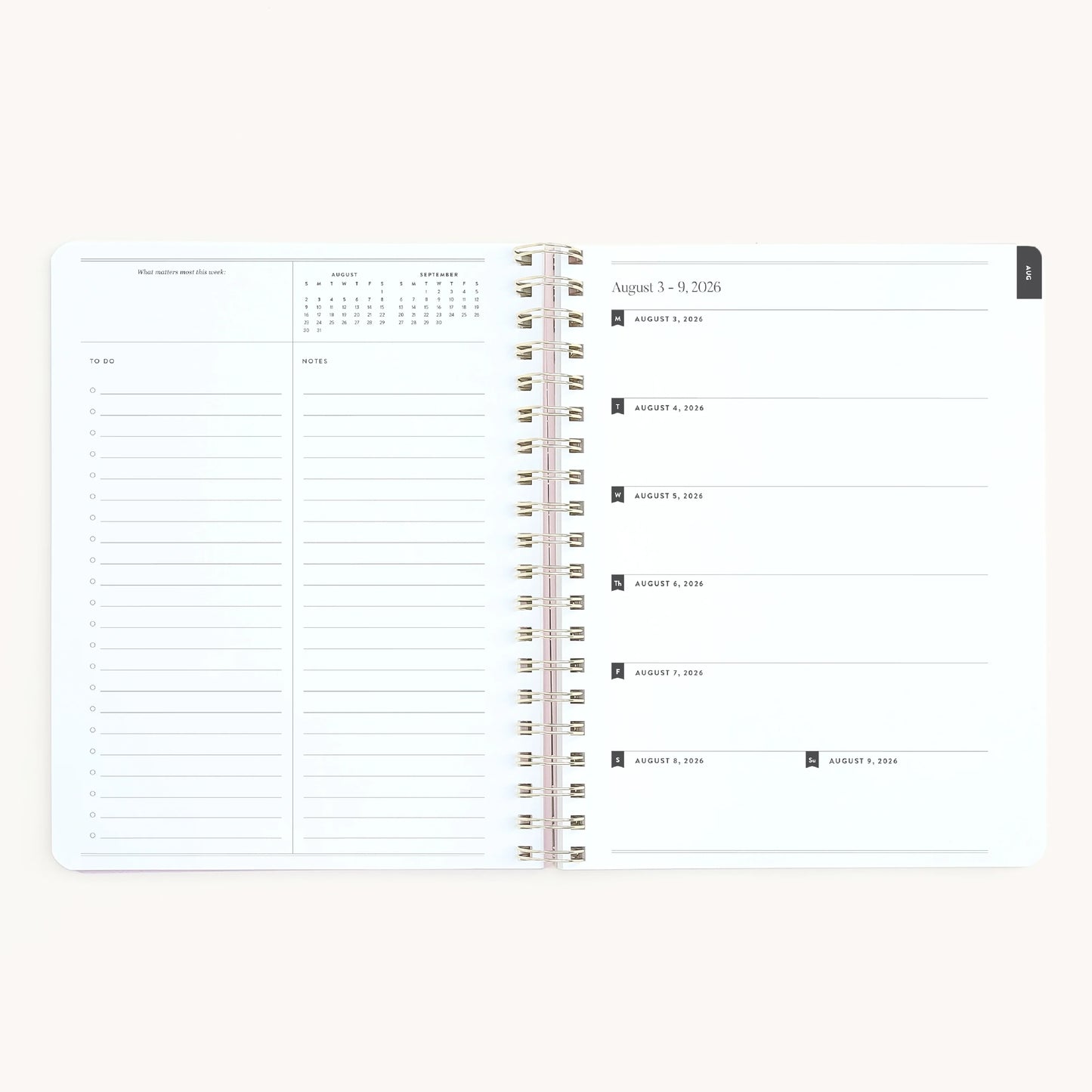 2026-2027 Large Softcover Weekly - Misty  Meadow