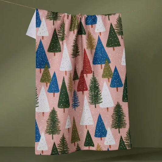 Snowdrift Pines Tea Towel
