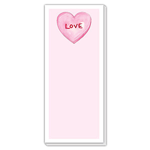 Skinny Pad - LOVE Pink Candy Conversation Heart