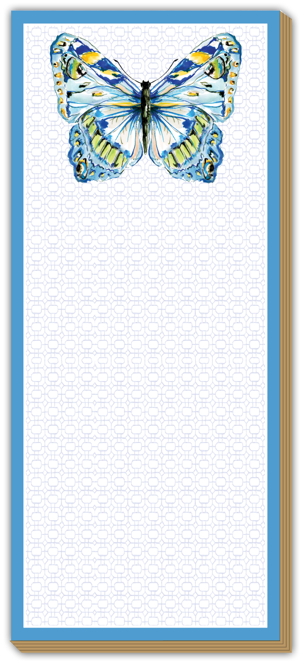 Skinny Pad - Blue and Yellow Butterfly