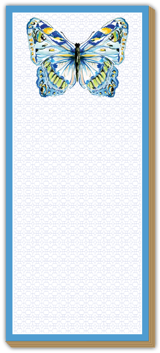 Skinny Pad - Blue and Yellow Butterfly