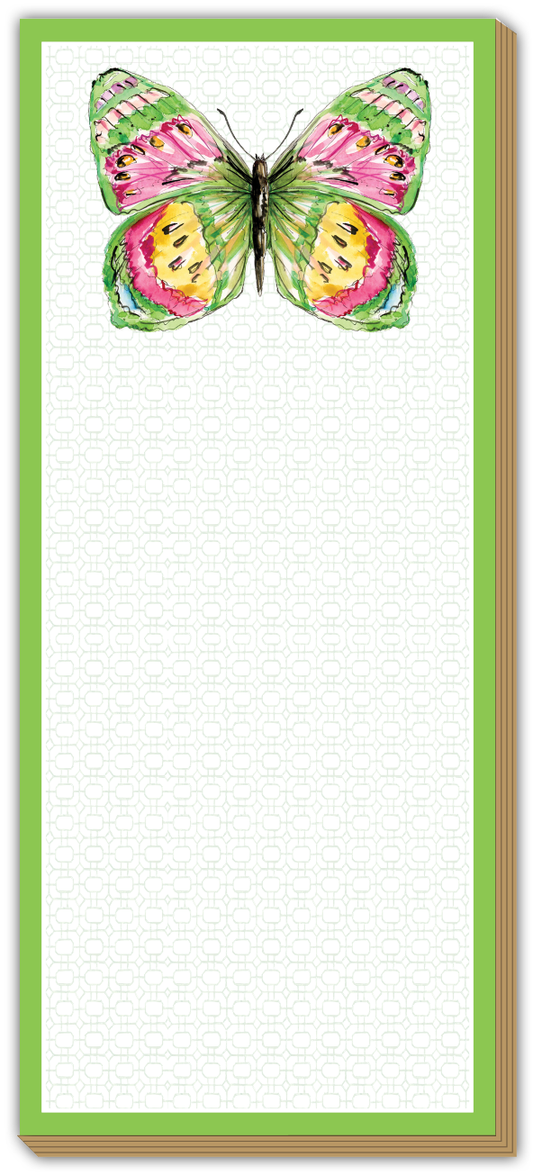 Skinny Pad - Green, Pink and Yellow Butterfly