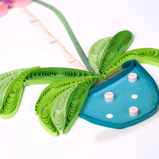 Quilled Card - Potted Orchid