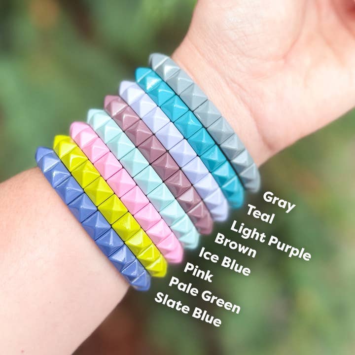 Studs Bracelet - Slate Blue