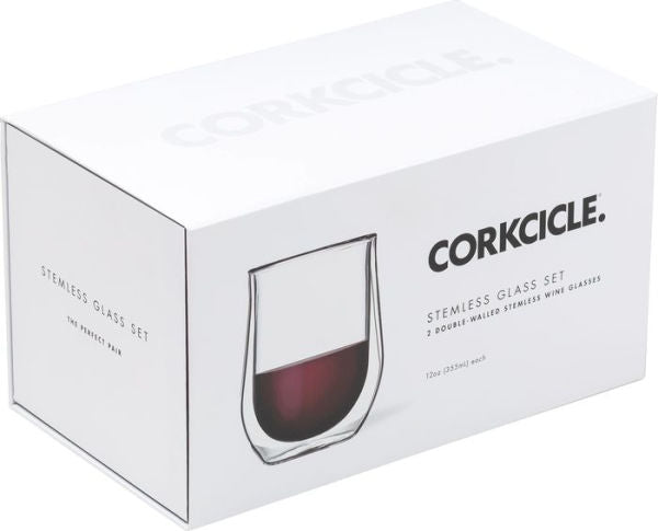 Glass Stemless - Double Pack - Clear