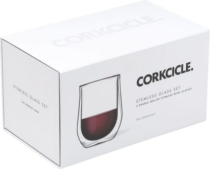 Glass Stemless - Double Pack - Clear