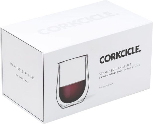 Glass Stemless - Double Pack - Clear