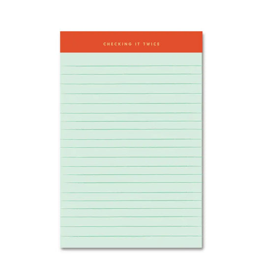Checking It Twice Memo Notepad