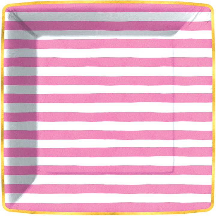 Dinner Plate - Bold Strokes Pink