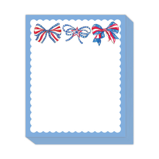 Short Stack Pad - Patriotic Bow Trio