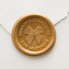 Wax Seals  - Bow Antique Gold - 10 Pack