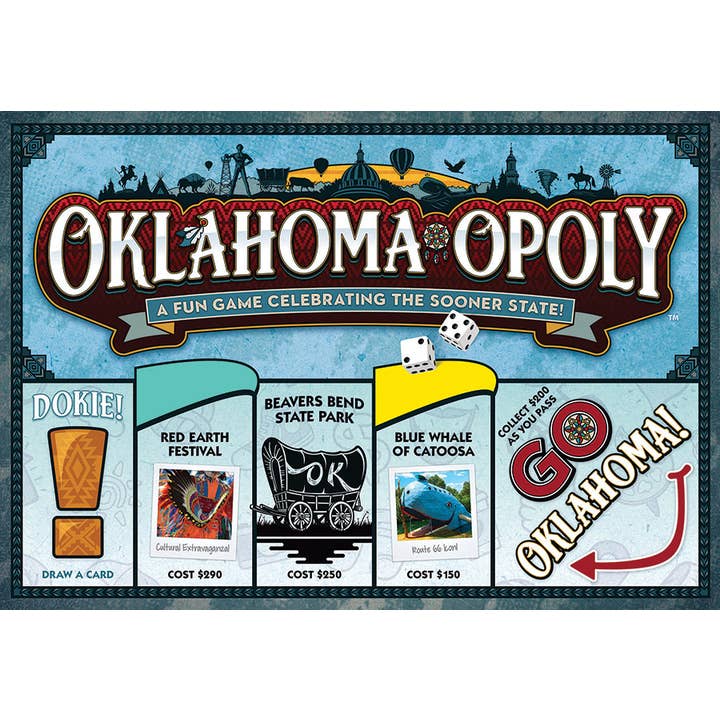 Oklahoma Opoly Board Game