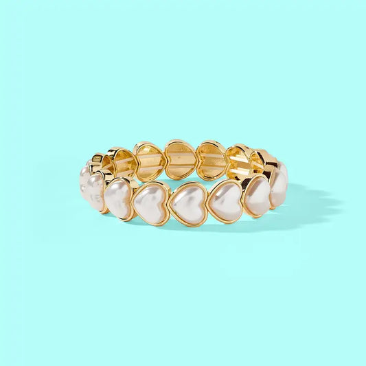 Bracelet - Amore Pearl Hearts