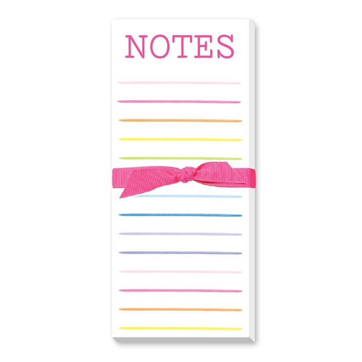 Happy Stripes Notes Skinny Notepad