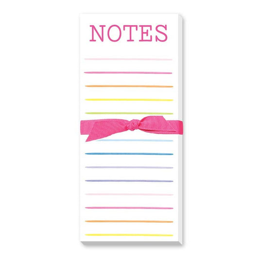 Happy Stripes Notes Skinny Notepad
