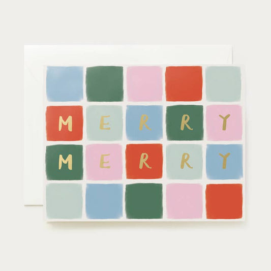 Merry Merry Festive Tile Card