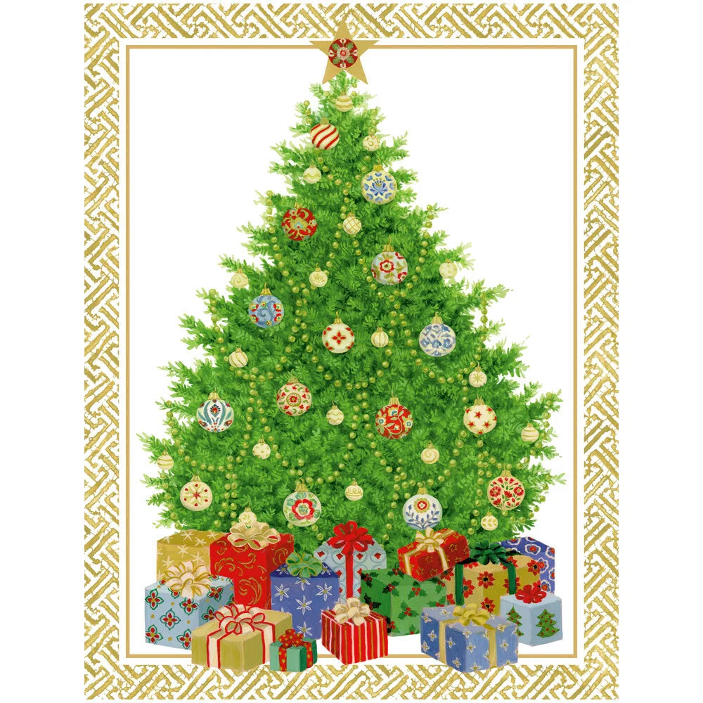 Boxed Christmas Cards - Christmas Tree with Ceramic Ornaments