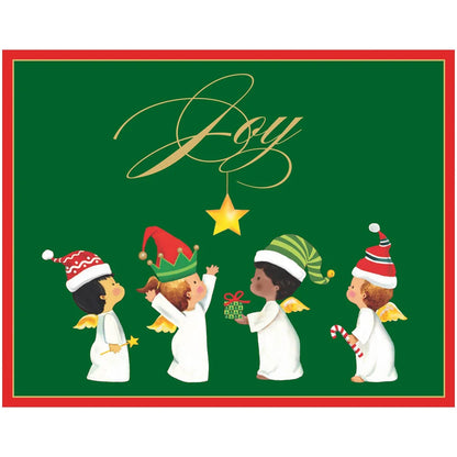 Petite Boxed Christmas Cards - Joyous Baby Angels