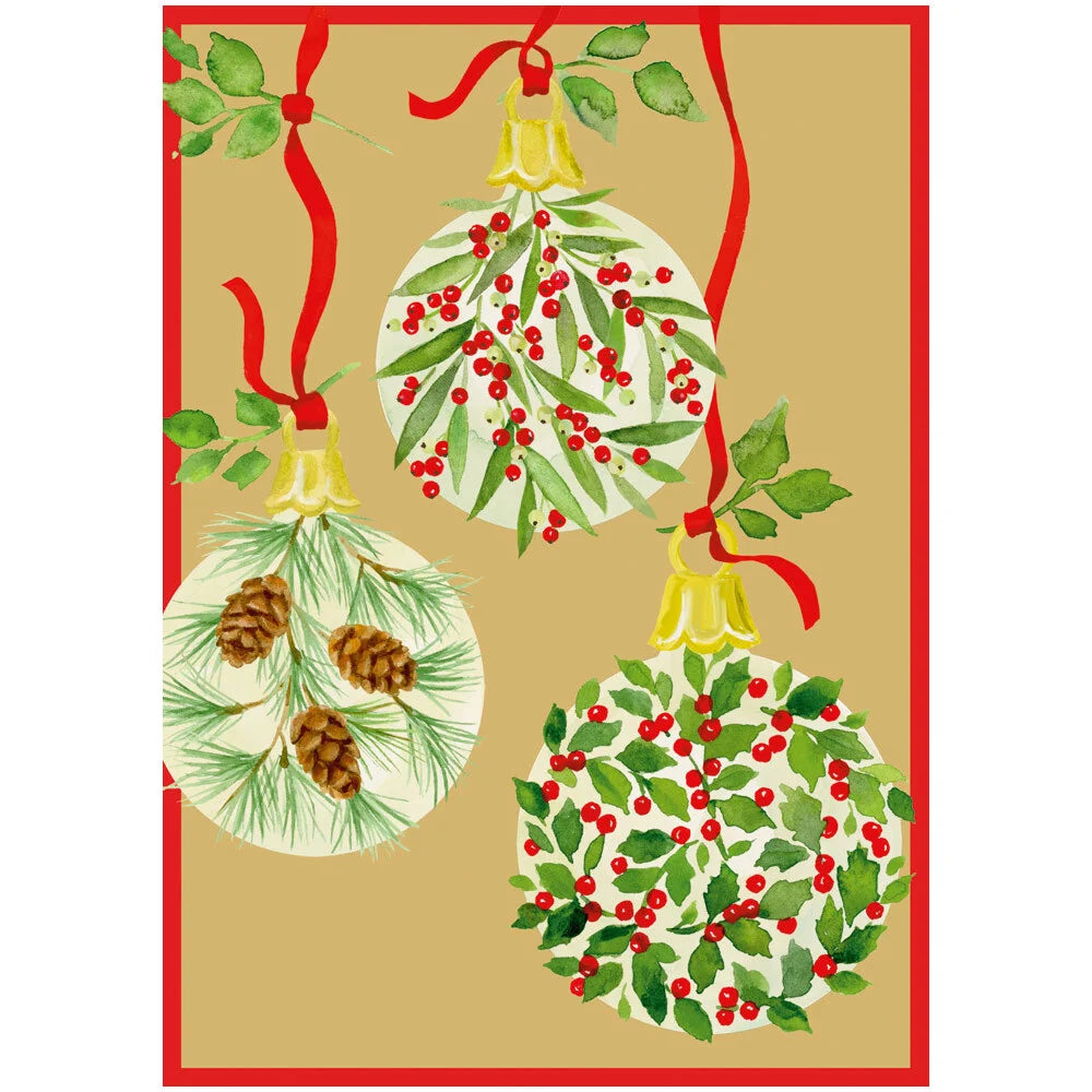 Boxed Christmas Cards - Botanical Ornaments