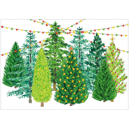 Boxed Christmas Cards - Lighted Christmas Trees