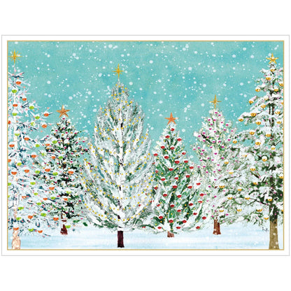 Boxed Christmas Cards - Snow Covered Trees