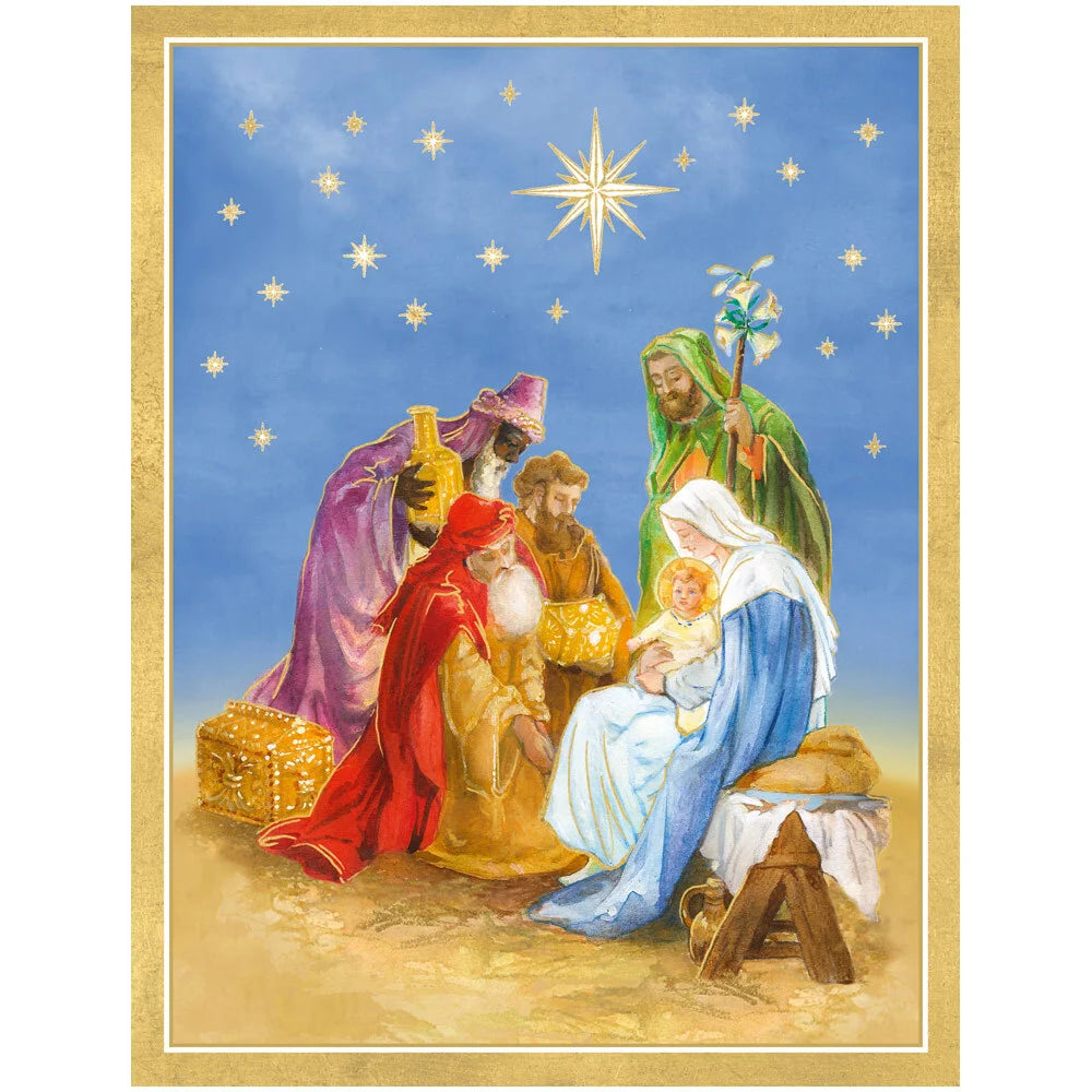 Boxed Christmas Cards - The Holy Family and Three Kings