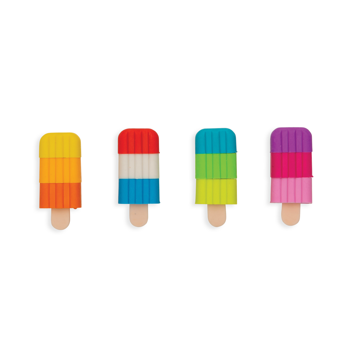 Icy Pops Scented Puzzle Erasers - Set of 4