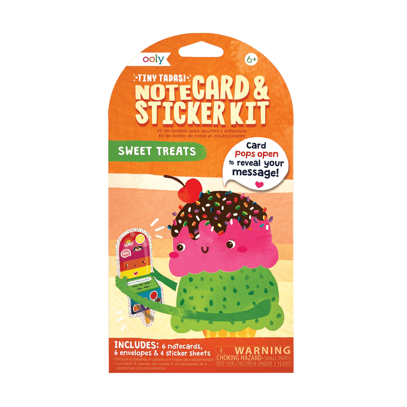 Tiny Tada! Note Cards & Sticker Set - Sweet Treats