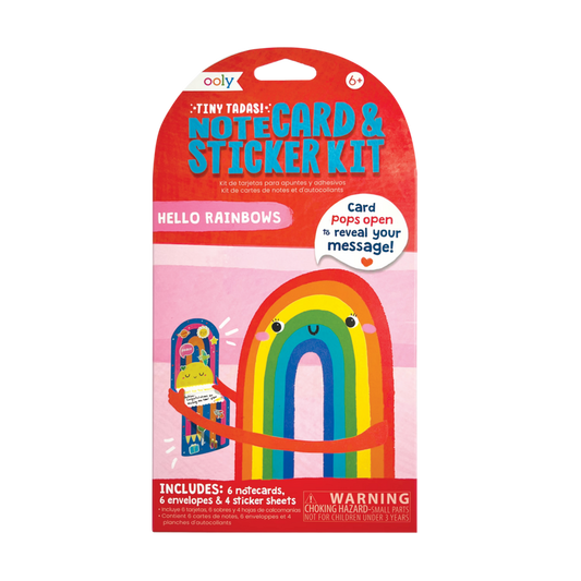 Tiny Tada! Note Cards & Sticker Set - Hello Rainbow